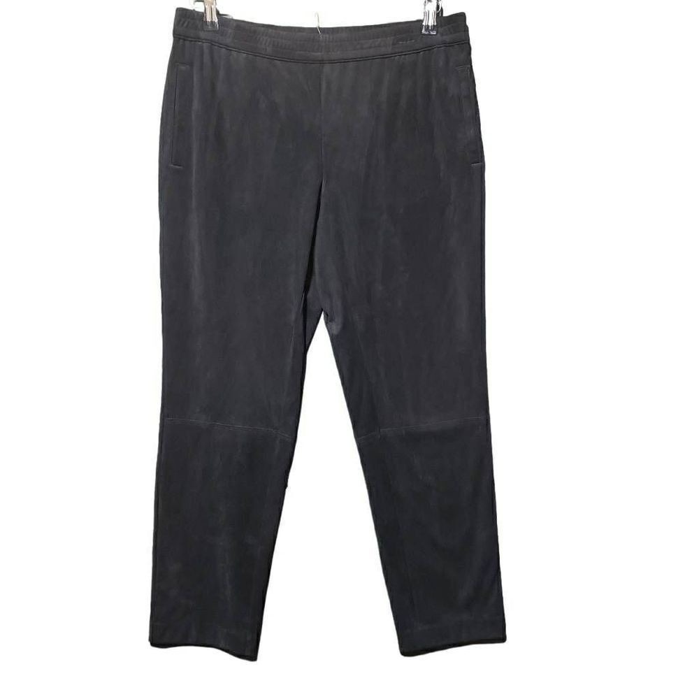 J.Jill Black Velvet Pull On Pants Small Petite Basic Minimalist Old Money Career
